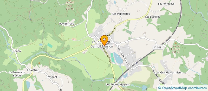 localisation de l'entreprise M.N.C.  LA JONCHERE-SAINT-MAURICE