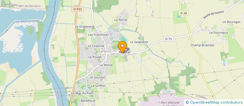 localisation de l'entreprise M.N.CO SAS à FAREINS