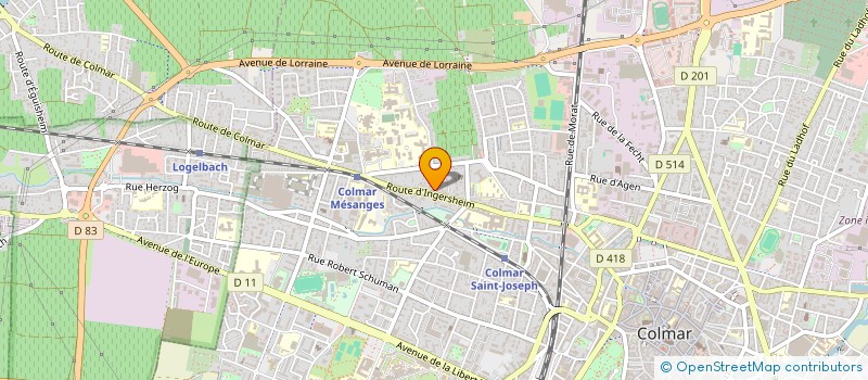 localisation de l'entreprise M.N.D.E  COLMAR