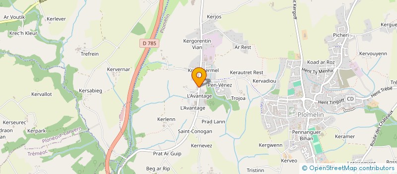 localisation de l'entreprise M.N. D'YS à PLOMELIN