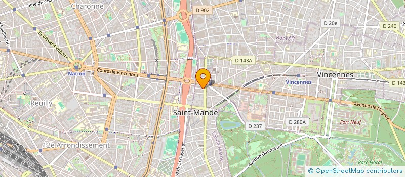 localisation de l'entreprise M.N.E.2 à SAINT-MANDE