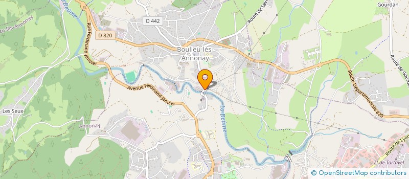 localisation de l'entreprise M.N.E ENTRETIEN  BOULIEU-LES-ANNONAY