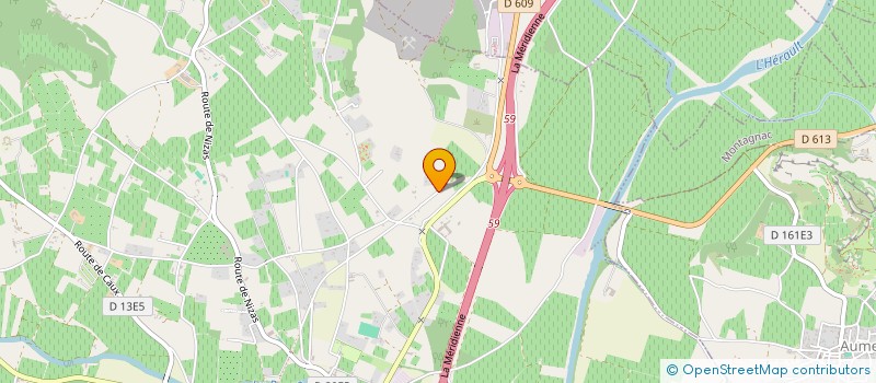 localisation de l'entreprise M N F  PEZENAS