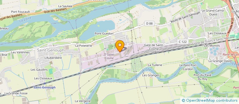 localisation de l'entreprise M.N.F.  LA RICHE