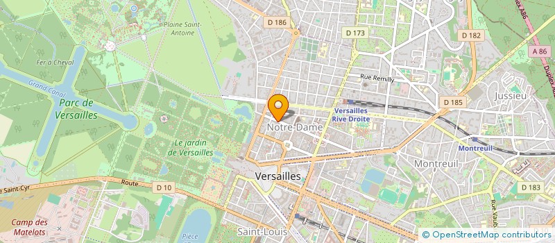 localisation de l'entreprise M.N FLEURS à VERSAILLES