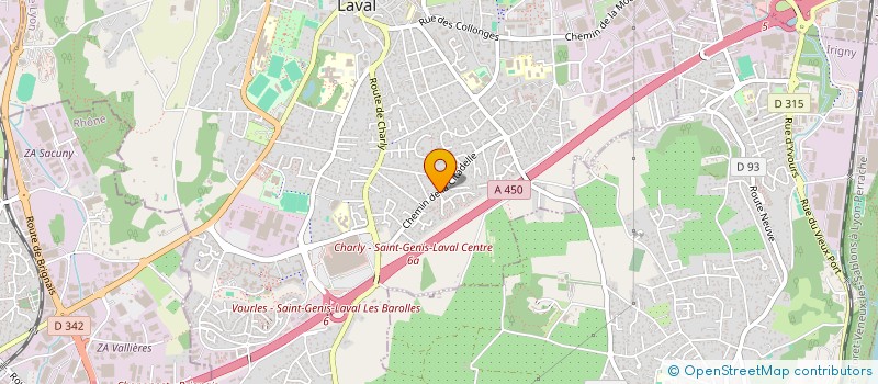 localisation de l'entreprise M&N GESTION  SAINT-GENIS-LAVAL