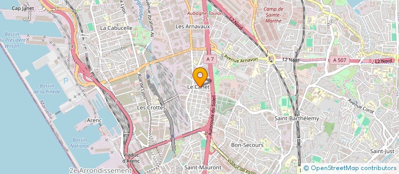 localisation de l'entreprise M.N.H.T à MARSEILLE