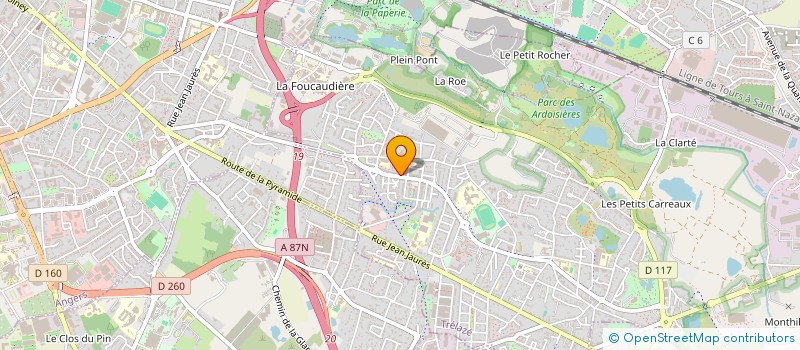 localisation de l'entreprise M.N.K.  TRELAZE