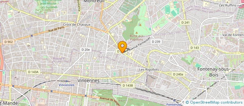 localisation de l'entreprise M.N.M à FONTENAY-SOUS-BOIS