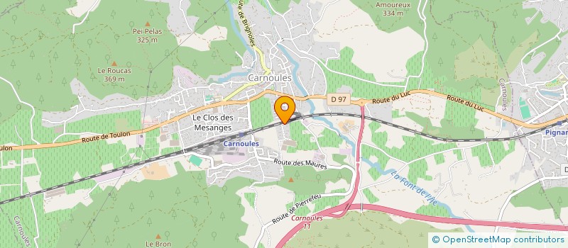 localisation de l'entreprise M.N.M  CARNOULES