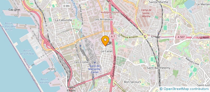 localisation de l'entreprise M.N.N.I. à MARSEILLE