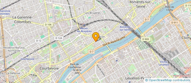 localisation de l'entreprise M.N.P. VACHER ET ASSOCIES à COURBEVOIE