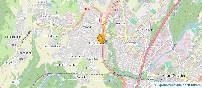 localisation de l'entreprise M N S  POISY