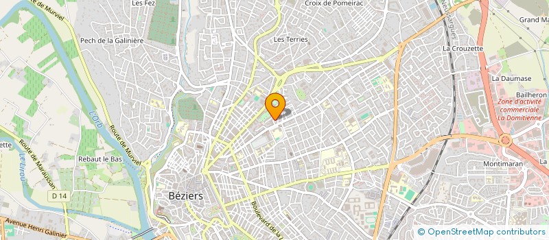 localisation de l'entreprise M.N.S ALBA  BEZIERS