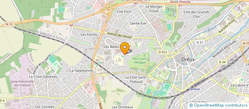 localisation de l'entreprise M.N.S. CONSEIL à DREUX