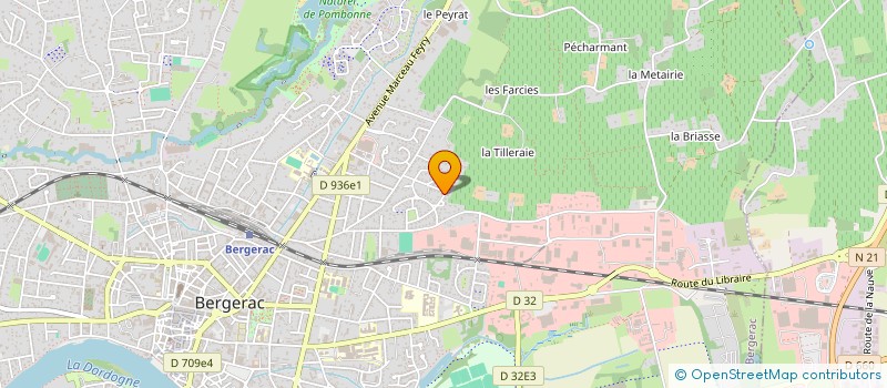 localisation de l'entreprise M.N.S.D à BERGERAC