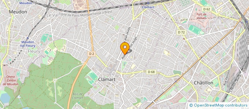 localisation de l'entreprise M.N.S. ET CO à CLAMART