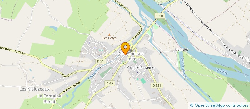 localisation de l'entreprise M N S P  CHATILLON-SUR-LOIRE