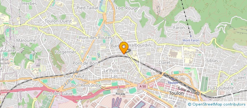 localisation de l'entreprise M.N.T.  TOULON