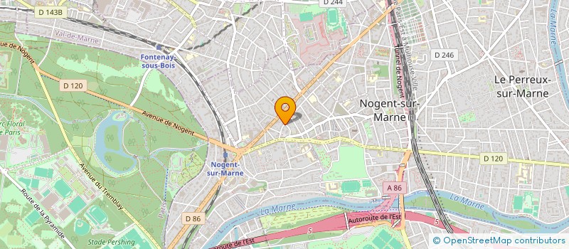 localisation de l'entreprise M.N.T.H. à NOGENT-SUR-MARNE