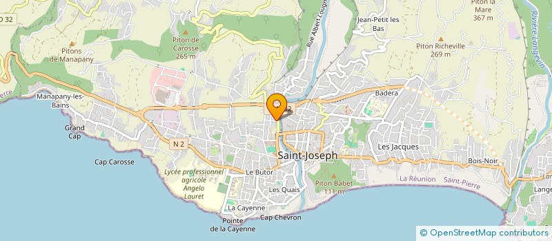 localisation de l'entreprise M NA CREATION à SAINT-JOSEPH