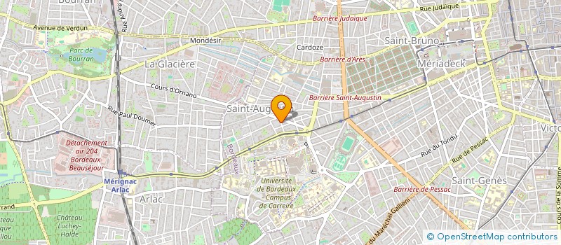 localisation de l'entreprise M&NET à BORDEAUX