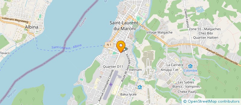 localisation de l'entreprise M NET ESAST à SAINT-LAURENT-DU-MARONI