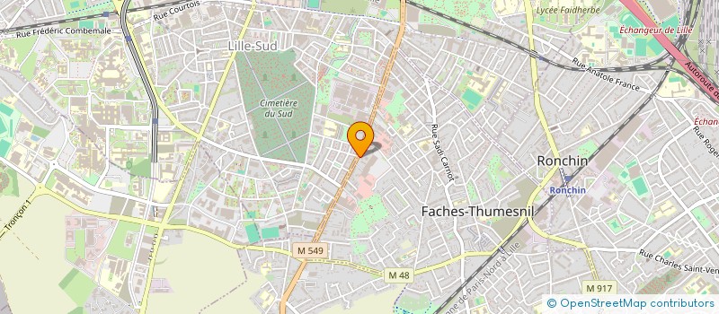 localisation de l'entreprise M'NIAK  FACHES-THUMESNIL