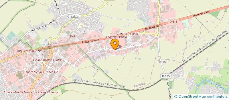 localisation de l'entreprise M'NOVAE  CHAURAY