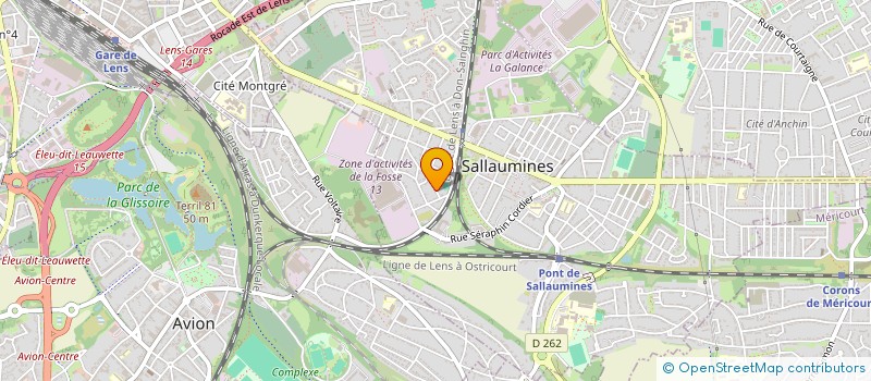 localisation de l'entreprise M.NSERVICEFIBRE  SALLAUMINES