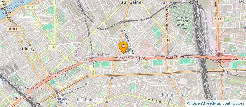 localisation de l'entreprise M & O à SAINT-OUEN-SUR-SEINE