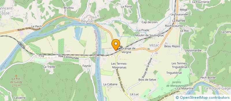 localisation de l'entreprise M&O à VEZAC