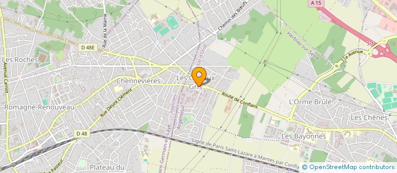 localisation de l'entreprise M O 95 à HERBLAY-SUR-SEINE