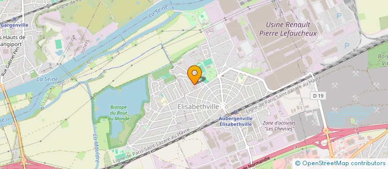 localisation de l'entreprise M.O.A.A.  AUBERGENVILLE