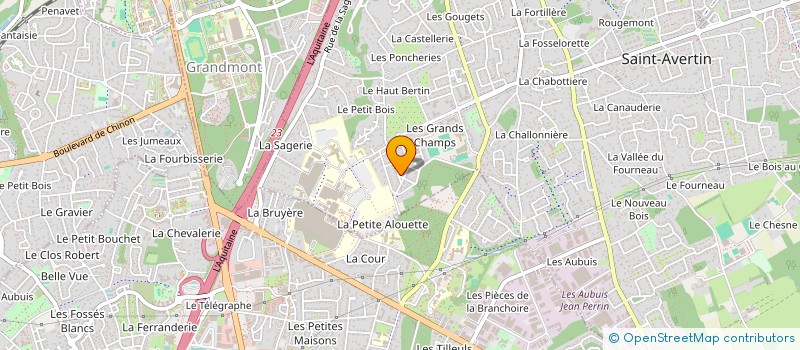 localisation de l'entreprise M.O.A GROUP  SAINT-AVERTIN