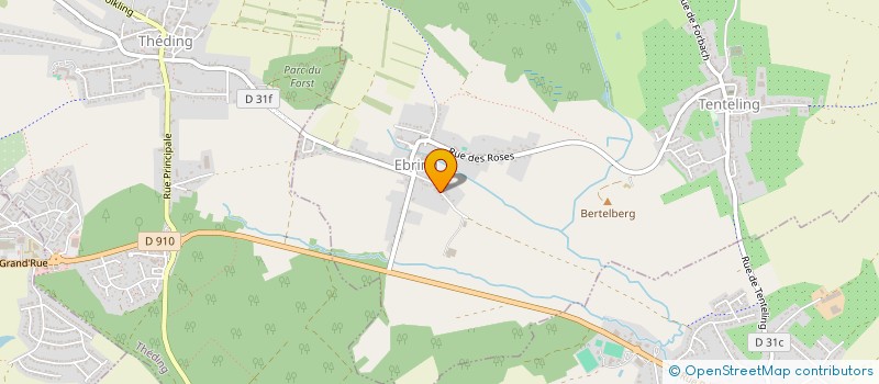 localisation de l'entreprise M.O.B  METZING