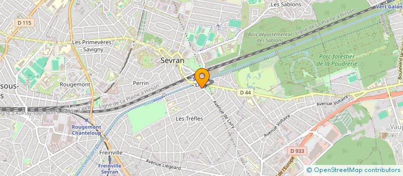 localisation de l'entreprise M.O.B à SEVRAN