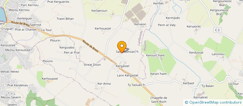 localisation de l'entreprise M.O.B.C  LANDUNVEZ