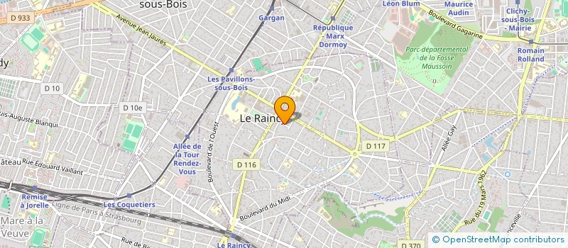 localisation de l'entreprise M O D à LE RAINCY