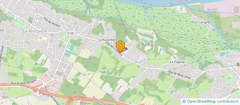 localisation de l'entreprise M.O.D. INVEST à BOUGUENAIS