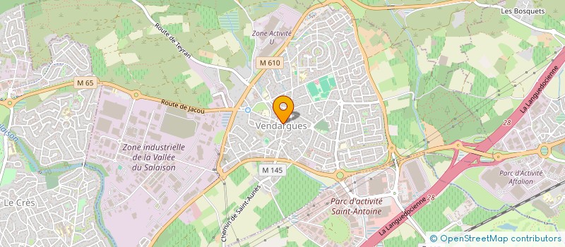 localisation de l'entreprise M.O.E. à VENDARGUES