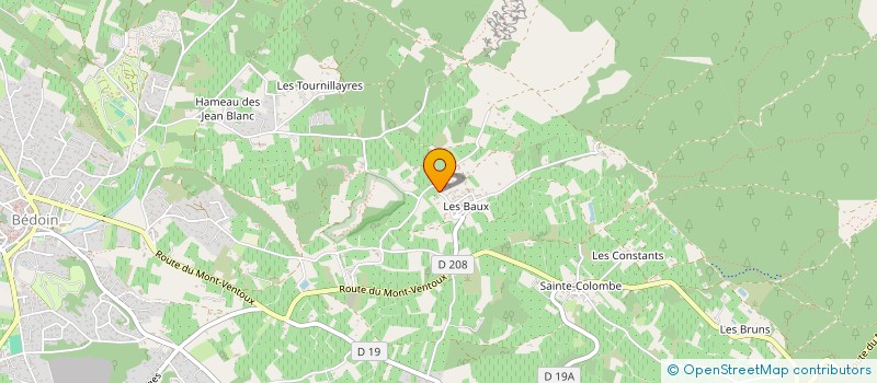 localisation de l'entreprise M.O.G.  BEDOIN