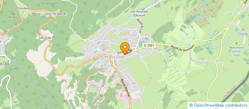 localisation de l'entreprise M.O.H.  LES ROUSSES