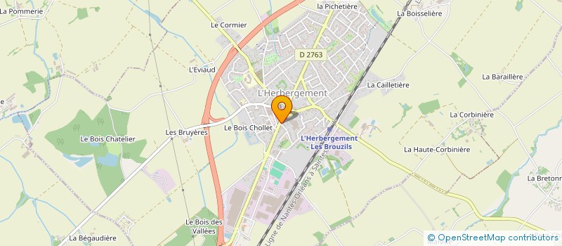 localisation de l'entreprise M.O.M.R.  L'HERBERGEMENT