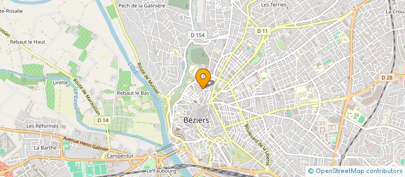 localisation de l'entreprise M.O.N.P.I.C.  BEZIERS