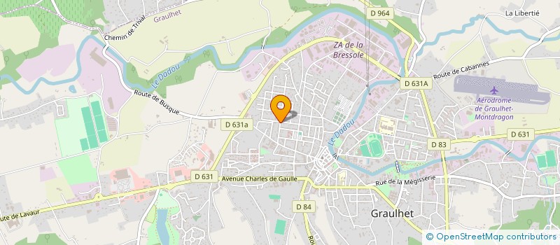 localisation de l'entreprise M.O PLAQUISTE à GRAULHET