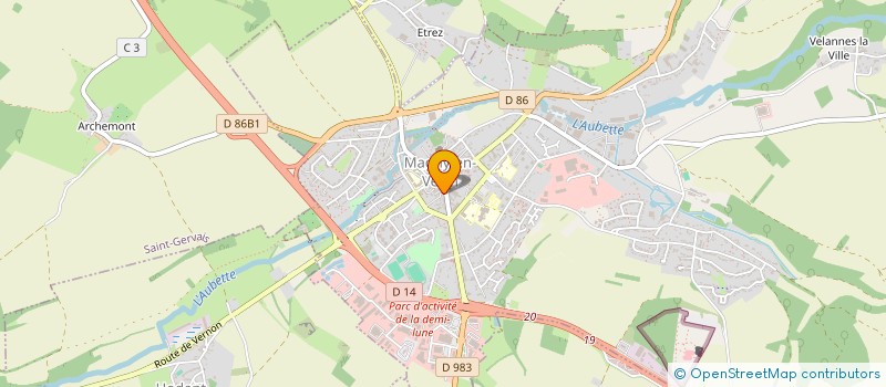 localisation de l'entreprise M.O RESTO  MAGNY-EN-VEXIN