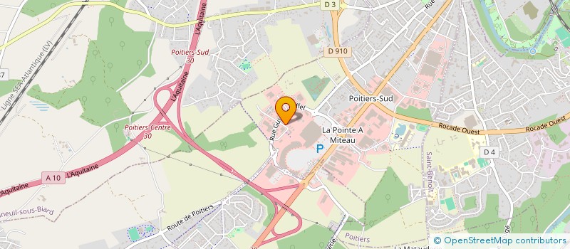 localisation de l'entreprise M.O.S.P à POITIERS