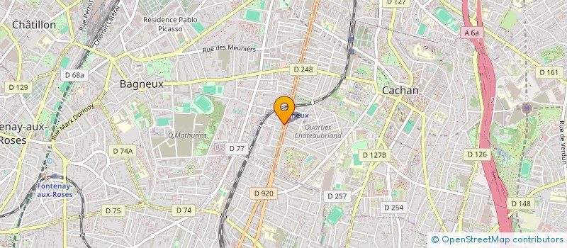 localisation de l'entreprise M.O. SOLUTIONS à BAGNEUX