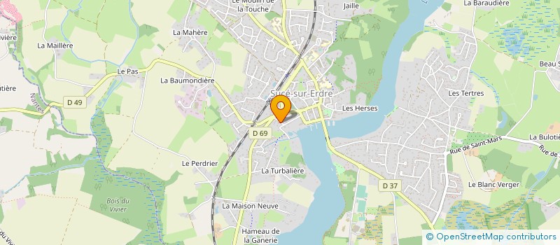 localisation de l'entreprise M.O.T. BIS  SUCE-SUR-ERDRE